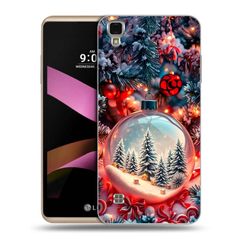 Пластиковый чехол на LG X Style с принтом Новый год Пластиковый чехол на LG X Style с принтом Новый год