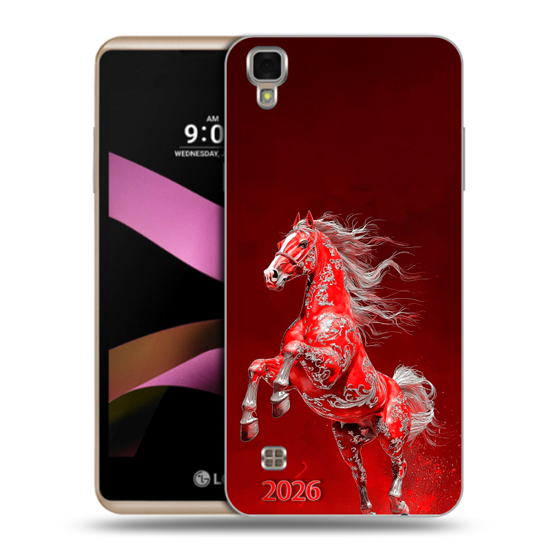 Пластиковый чехол на LG X Style с принтом Новый год Пластиковый чехол на LG X Style с принтом Новый год