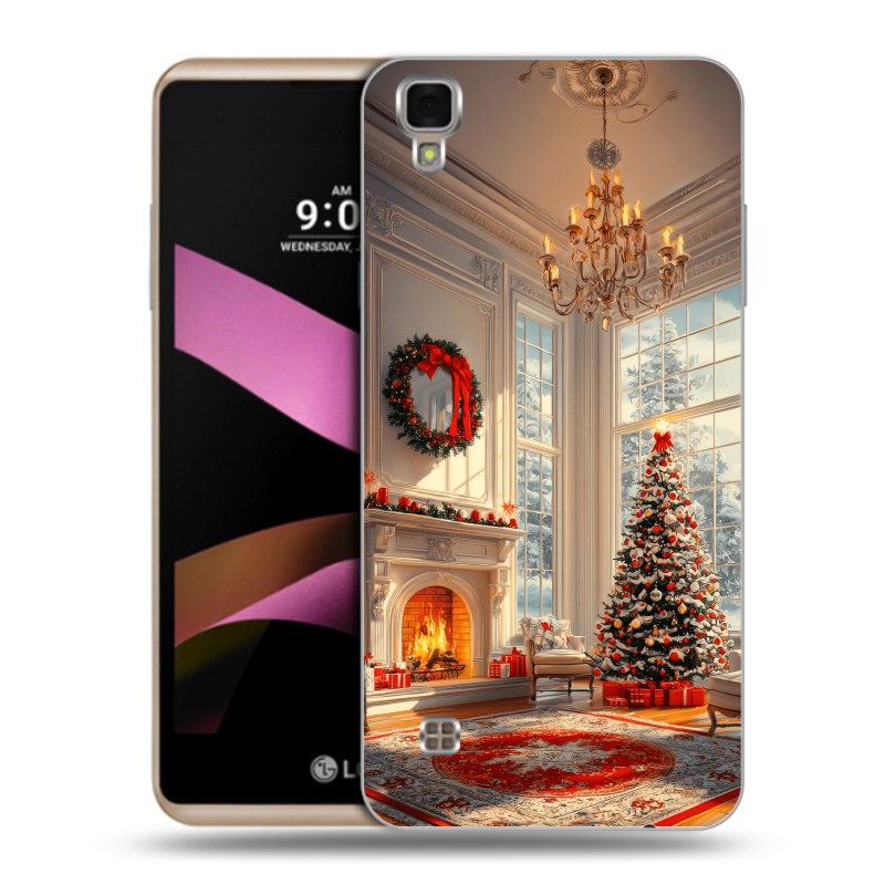 Пластиковый чехол на LG X Style с принтом Новый год Пластиковый чехол на LG X Style с принтом Новый год