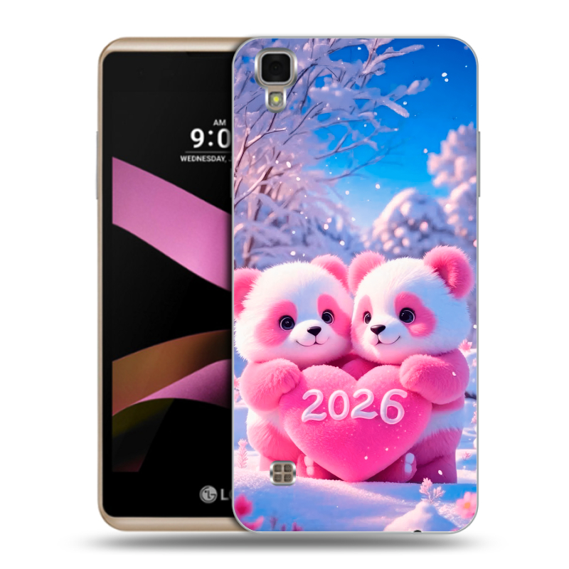 Пластиковый чехол на LG X Style с принтом Новый год Пластиковый чехол на LG X Style с принтом Новый год