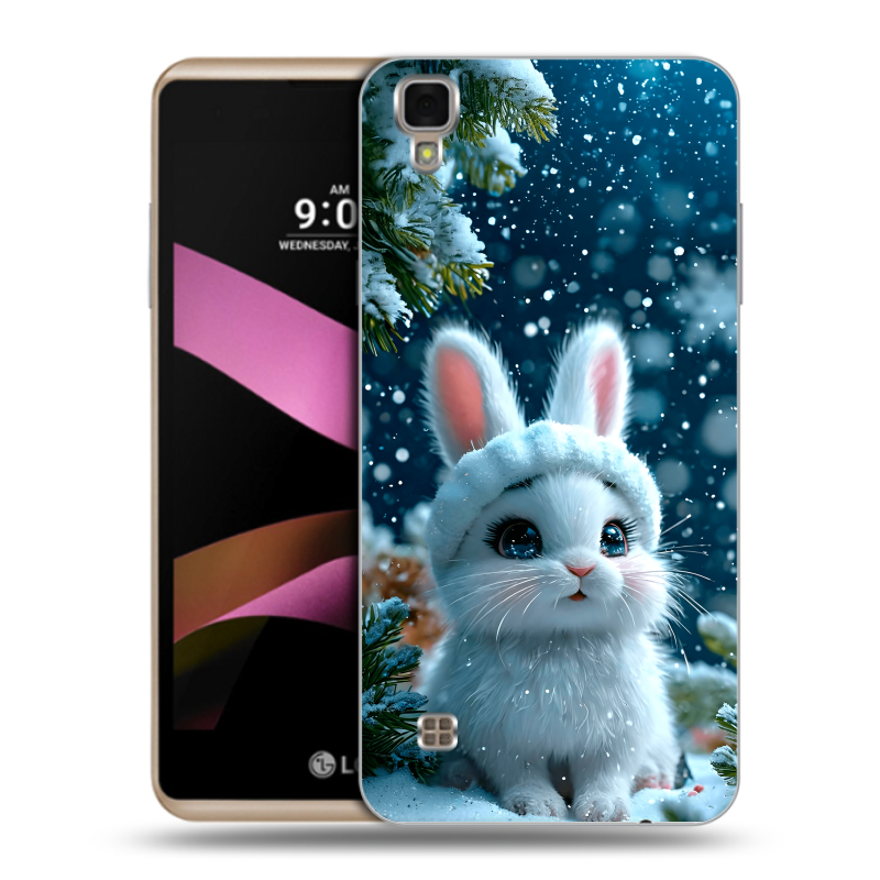 Пластиковый чехол на LG X Style с принтом Новый год Пластиковый чехол на LG X Style с принтом Новый год
