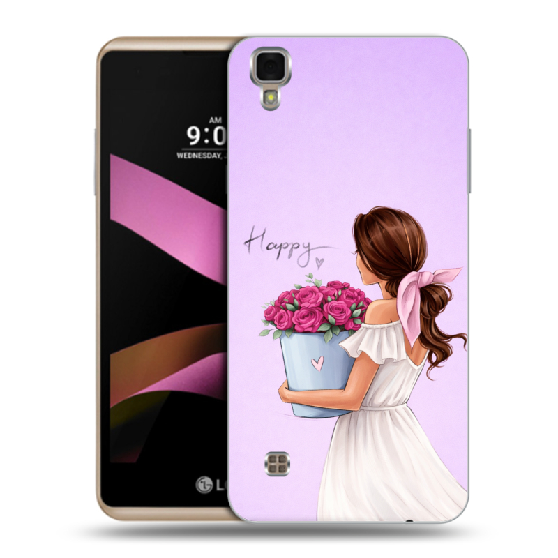 Пластиковый чехол на LG X Style с принтом женский Пластиковый чехол на LG X Style с принтом женский