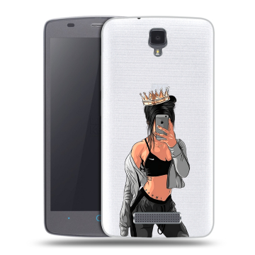 Силиконовый чехол на ZTE Blade L5 с принтом Женские принты