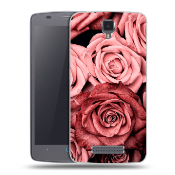 Силиконовый чехол на ZTE Blade L5 с принтом Цветы розы