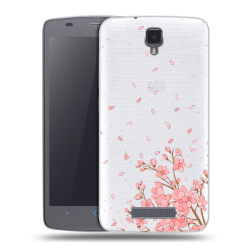 Силиконовый чехол на ZTE Blade L5 с принтом Ветка сакуры
