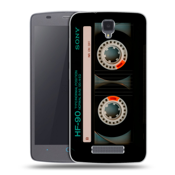 Силиконовый чехол на ZTE Blade L5 с принтом Кассета