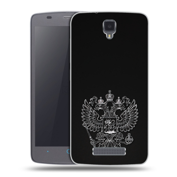 Силиконовый чехол на ZTE Blade L5 с принтом Герб России
