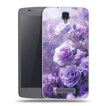 Силиконовый чехол на ZTE Blade L5 с принтом Розы цветы
