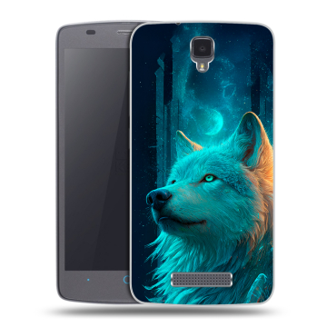 Силиконовый чехол на ZTE Blade L5 с принтом бабочки саккура