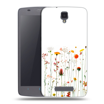Силиконовый чехол на ZTE Blade L5 с принтом цветы