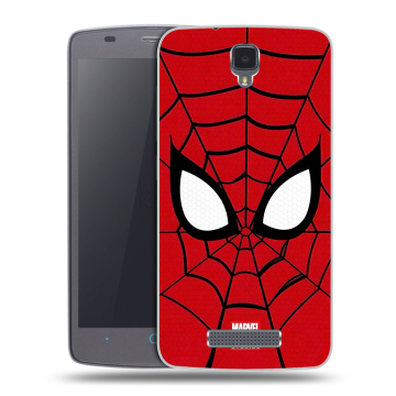 Силиконовый чехол на ZTE Blade L5 с принтом человек паук spiderman