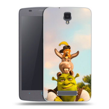 Силиконовый чехол на ZTE Blade L5 с принтом Шрек Shrek