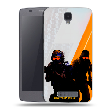 Силиконовый чехол на ZTE Blade L5 с принтом Контер страйк Counter strike