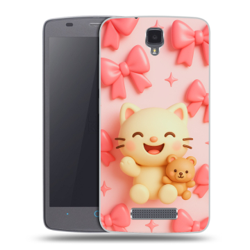 Силиконовый чехол на ZTE Blade L5 с принтом для девочек