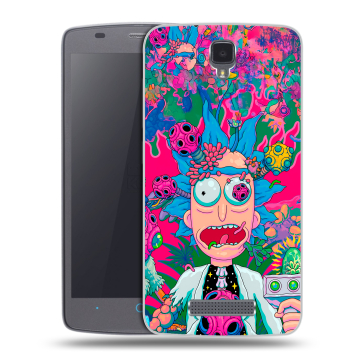 Силиконовый чехол на ZTE Blade L5 с принтом Рик и Морти Rick Morty