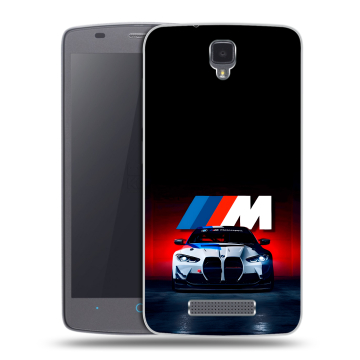 Силиконовый чехол на ZTE Blade L5 с принтом БМВ BMW