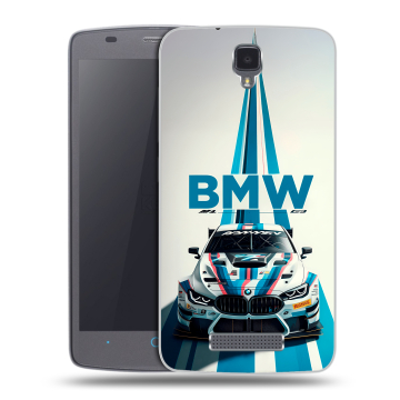 Силиконовый чехол на ZTE Blade L5 с принтом БМВ BMW
