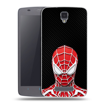 Силиконовый чехол на ZTE Blade L5 с принтом человек паук spiderman