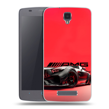 Силиконовый чехол на ZTE Blade L5 с принтом Мерседес Mercedes AMG