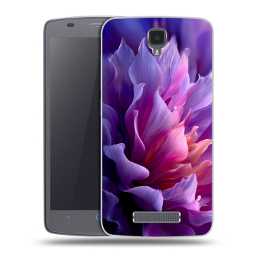 Силиконовый чехол на ZTE Blade L5 с принтом женский цветы
