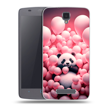 Силиконовый чехол на ZTE Blade L5 с принтом Панда