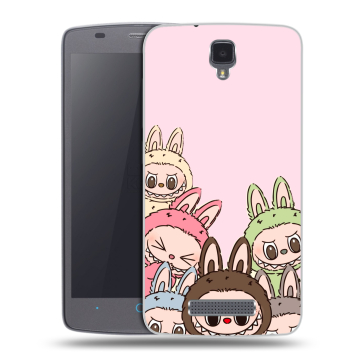 Силиконовый чехол на ZTE Blade L5 с принтом Лабубу