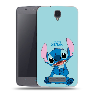 Силиконовый чехол на ZTE Blade L5 с принтом Лило и Стич