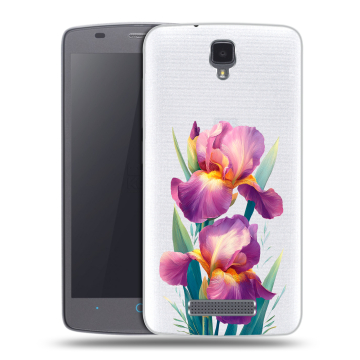 Силиконовый чехол на ZTE Blade L5 с принтом Цветы орхидеи