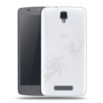 Силиконовый чехол на ZTE Blade L5 с принтом Сотворение мира