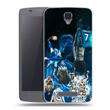 Силиконовый чехол на ZTE Blade L5 с принтом Реал Роналдо