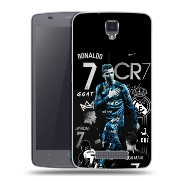 Силиконовый чехол на ZTE Blade L5 с принтом Реал Роналдо