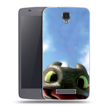 Силиконовый чехол на ZTE Blade L5 с принтом Как приручить дракона