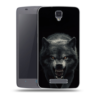 Силиконовый чехол на ZTE Blade L5 с принтом Волк