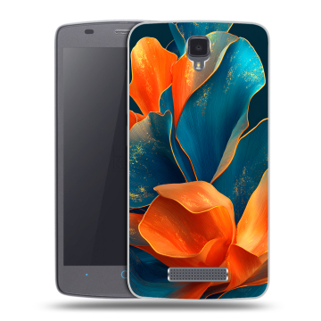 Силиконовый чехол на ZTE Blade L5 с принтом Цветы