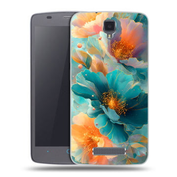 Силиконовый чехол на ZTE Blade L5 с принтом Цветы