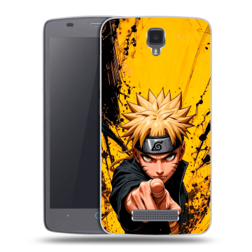 Силиконовый чехол на ZTE Blade L5 с принтом Naruto Наруто