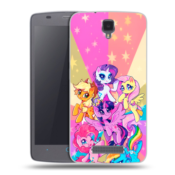 Силиконовый чехол на ZTE Blade L5 с принтом My little pony Дружба чудо