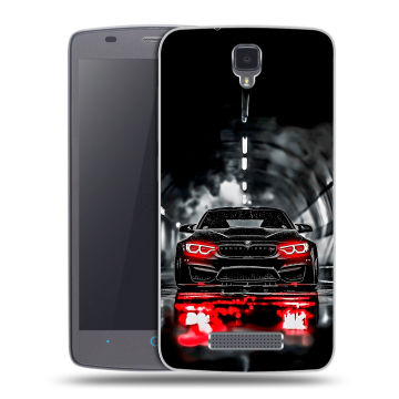 Силиконовый чехол на ZTE Blade L5 с принтом BMW БМВ