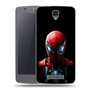 Силиконовый чехол на ZTE Blade L5 с принтом Spiderman Человек паук
