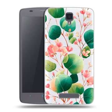 Силиконовый чехол на ZTE Blade L5 с принтом женский