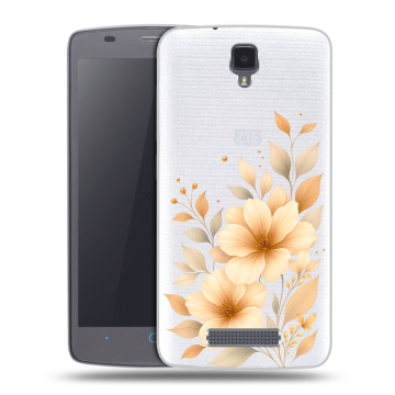 Силиконовый чехол на ZTE Blade L5 с принтом для девушки