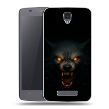 Силиконовый чехол на ZTE Blade L5 с принтом Волк