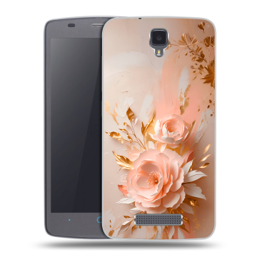 Силиконовый чехол на ZTE Blade L5 с принтом женский