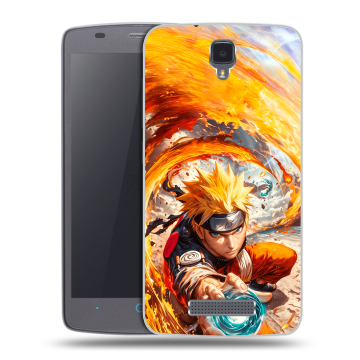 Силиконовый чехол на ZTE Blade L5 с принтом Аниме Наруто Naruto