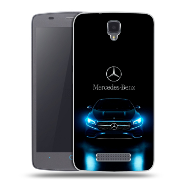 Силиконовый чехол на ZTE Blade L5 с принтом Mercedes Мерседес