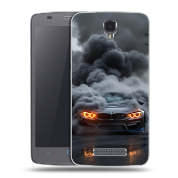 Силиконовый чехол на ZTE Blade L5 с принтом BMW БМВ