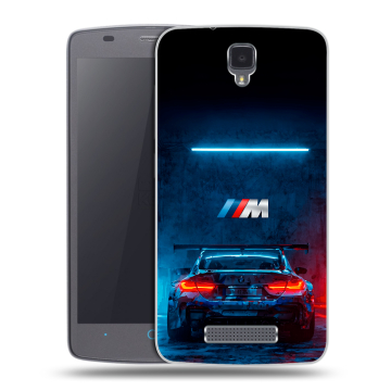 Силиконовый чехол на ZTE Blade L5 с принтом BMW БМВ