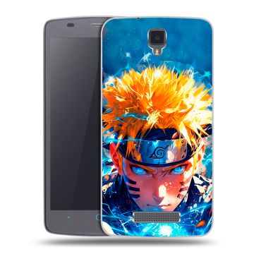 Силиконовый чехол на ZTE Blade L5 с принтом Аниме Наруто Naruto