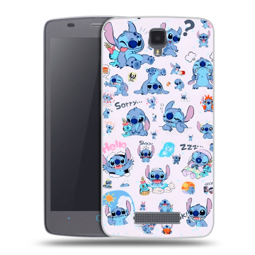 Силиконовый чехол на ZTE Blade L5 с принтом Лило и Стич