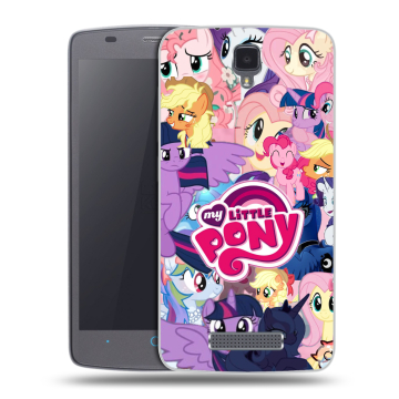 Силиконовый чехол на ZTE Blade L5 с принтом My little pony Дружба чудо